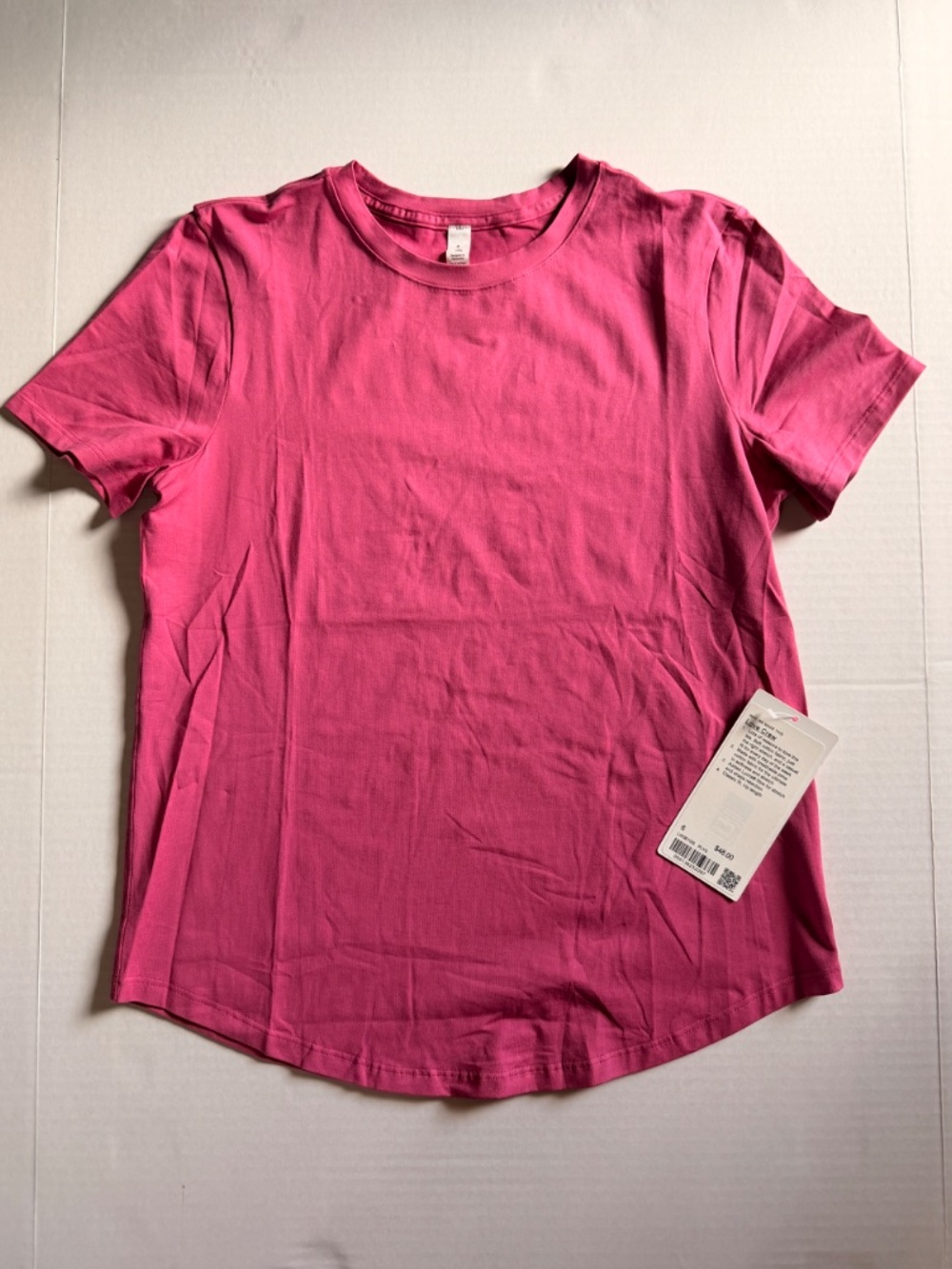 NWT Lululemon Love Crew T-Shirt Pink Lychee Size 6